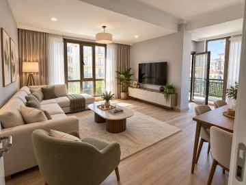 Asber İnşaat Salon iç mekan örneği